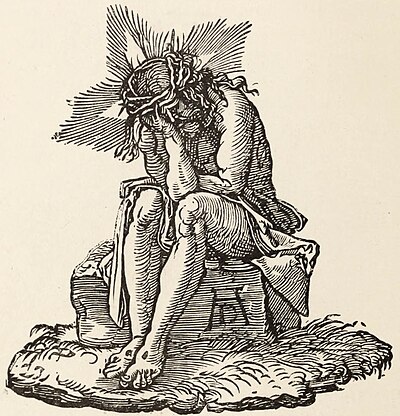 Fig. 41—Christ Suffering. Vignette to Dürer's "Larger Passion."