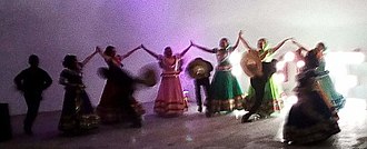 Mexican teenagers holding hands during modern dance. Holding Hands.jpg