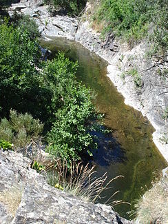 The river at Génolhac