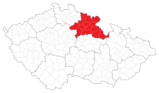 Hradecký kraj na mapě