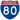 Straßenschild der I-80