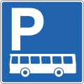 Parking zone for buses