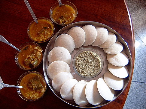 Idli and Sambar, a common dish in Chennai