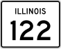 Illinois Route 122 işaretçisi