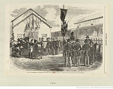 Inauguration de la gare de Mourmelon-le-Petit par Napoléon III