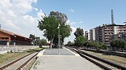 Looking east, from the west end of the station.