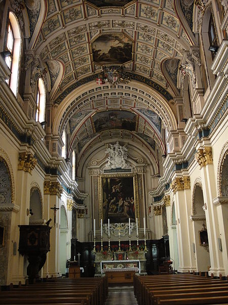 File:Interior of the church of St Mary of Jesus Valletta.jpg