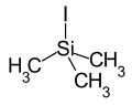 Structural formula of trimethylsilyl iodide