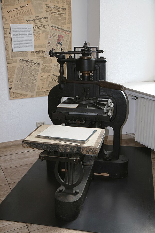 Stanhope printing press