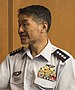 JASDF General Yoshinari Marumo 丸茂吉成空将 (US Air Force photo 180508-F-KG439-0304 PACAF commander highlights strategic importance of region).jpg