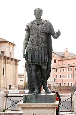 Statue of Julius Caesar, Via dei Fori Imperiali, Rome Julius Caesar Via dei Fori Imperiali 2.jpg