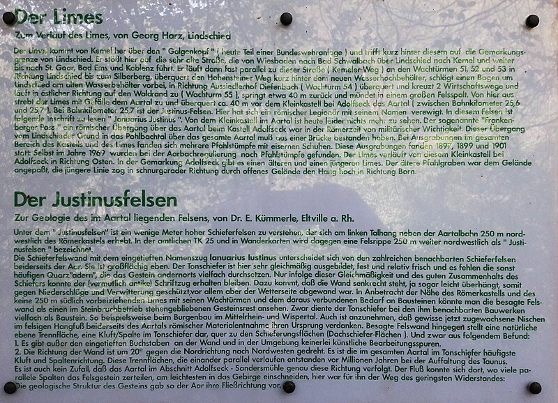 File:Justinusfelsen - Infotafel.jpg