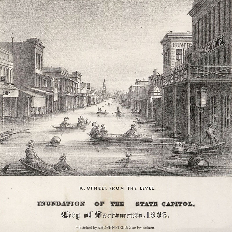 K Street, Inundation of the State Capitol, City of Sacramento, 1862.jpg