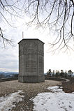 Cavalry memorial on the hill Lueg, memory of the Bernese cavalrymen victims of the 1918 flu pandemic; Emmental, Bern, Switzerland