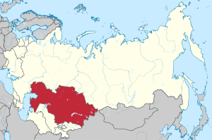 Kazakh SSR in the Soviet Union.svg