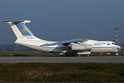 Kazakhstan Airlines Ilyushin Il-76TD Goetting-1.jpg