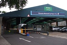 The former Motorail terminal in 2009 Kensington Olympia Motorail Terminal (former) - geograph.org.uk - 1443634.jpg