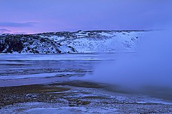 A Kleifarvatn tó télen