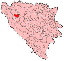 Položaj općine Ključ u Bosni i Hercegovini