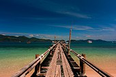 A wooden bridge to the pier at Ko Lao Ya Nai, Mu Ko Chang National Park