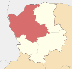 Piirin sijainti Volynian alueen kartalla