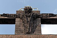 4: Cross on top of the Church of the Holy Cross, Gelsenkirchen, North Rhine-Westfalia (Kreuz auf Heilig-Kreuz-Kirche in Gelsenkirchen)