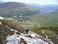 L'abbaye de Kylemore depuis Diamond Hill.