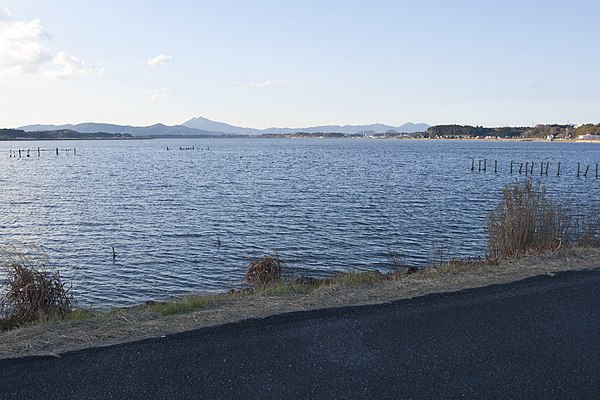 Lake Kasumigaura from Omitama