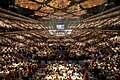 Image 6An evangelical charismatic worship service at Lakewood Church, Houston, Texas, in 2013 (from Evangelicalism in the United States)