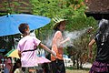 Lanzamiento de harina en Laos