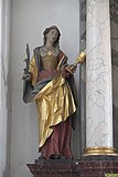 Heilige Barbara am linken Seitenaltar