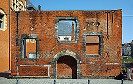 Vestige de la façade sur rue