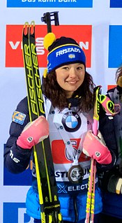 Linn Persson Swedish female biathlete