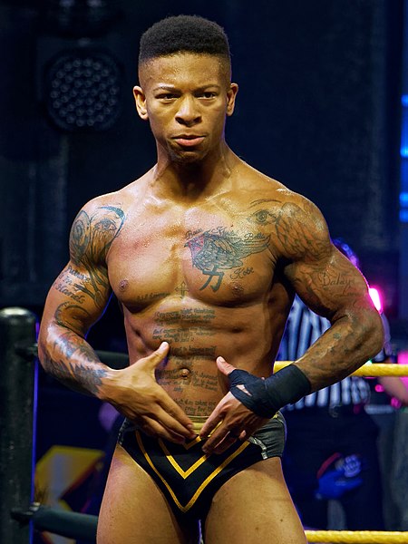 Lio Rush at a WWE NXT event in 2018.