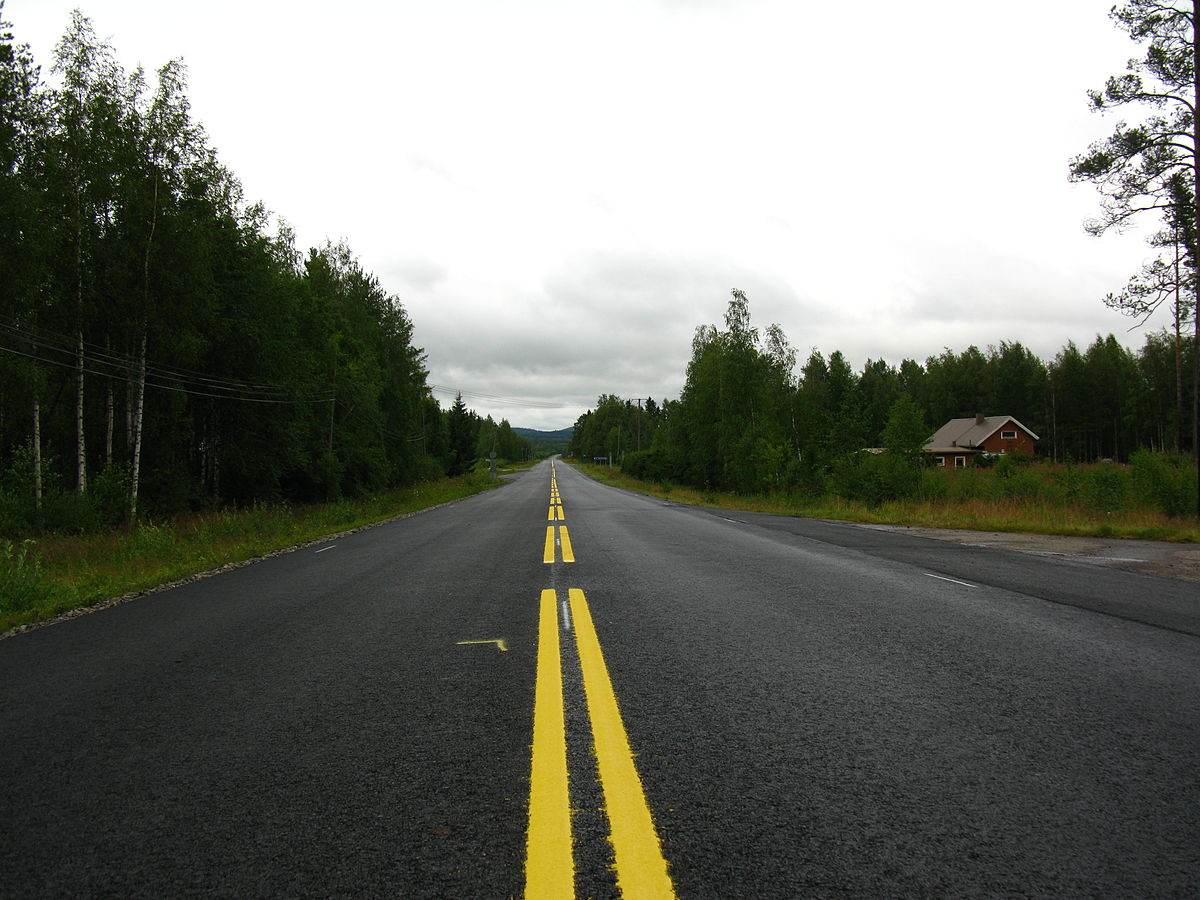 Local roads. Дорога в Финляндии. (Local Road.