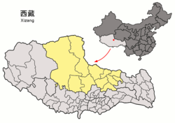 チベット自治区の中のナクチュ市