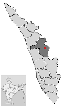 Location of Palakkad district