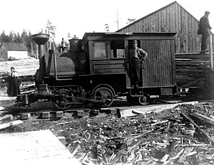 Locomotive of the Yakutat and Southern Rwy Co, Yakutat, Alaska Sept 1, 1907 (COBB 280).jpeg