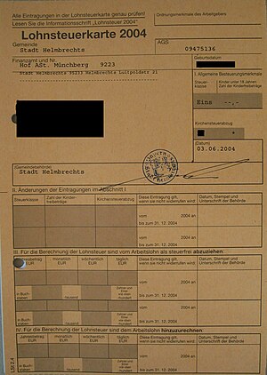 Реферат: Налогооблажение в Германии