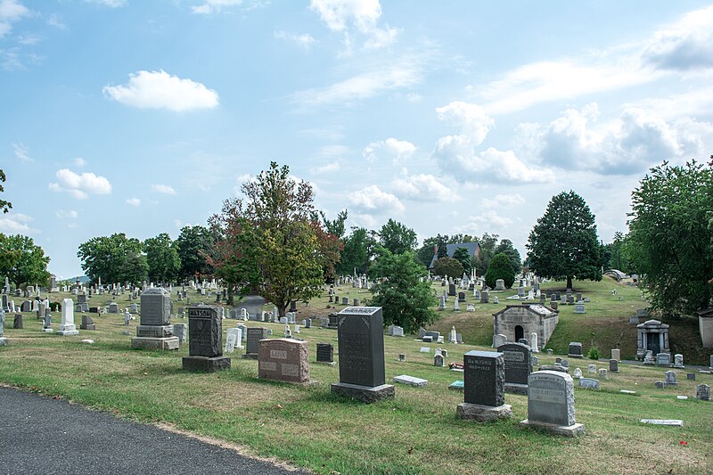 File:Looking SE across Ranges A-B-C - Glenwood Cemetery - 2014-09-19.jpg