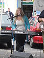 Local Island band "Lucid", performing at the annual "Carbon Cycle Celebration, which takes place in St James Street, Newport, Isle of Wight, in celebration of the bike as a form of transport.