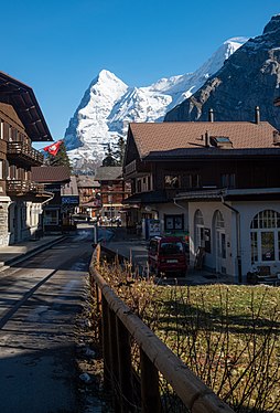 Street in Mürren, Switzerland