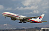 9M-MRO departing Los Angeles International Airport four months before it disappeared while operating Flight 370.