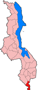 District de Nsanje - Localisation