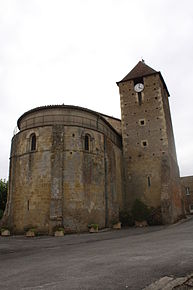 Madiran -65-chevet et clocher de l'Eglise Sainte-Marie 11ème siecle photo n° 142.JPG