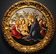Madonna and five angels, Botticelli, c. 1485-1490