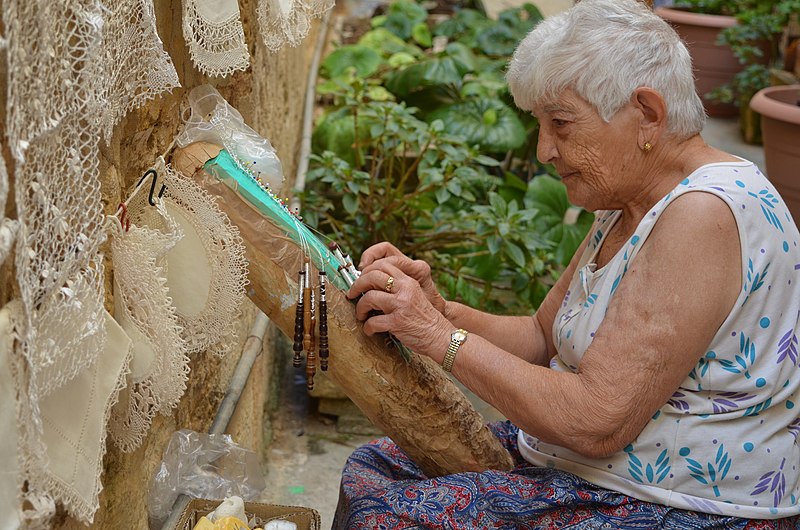 File:Maltese Traditional Lace making.jpg