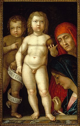 Mantegna, Sacra Famiglia con Imperator mundi.jpg