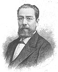 Manuel Tamayo y Baus.jpg (Retrat de Manuel Tamayo y Baus. (Gravat de 1884 de Bartomeu Maura i Montaner, (1844-1926), Biblioteca Nacional d'Espanya).)
