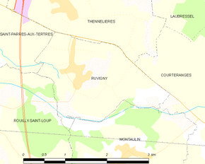 Poziția localității Ruvigny